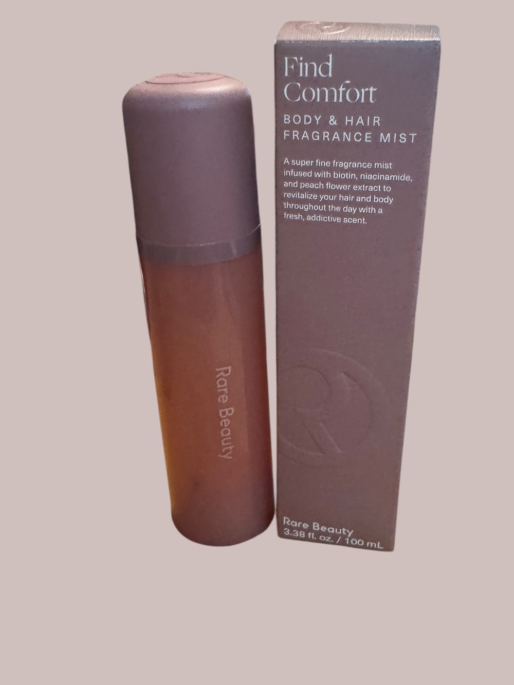 Rare Beauty Find Comfort Body & Hair Fragrance Mist 3.38 oz With Box EMPTY